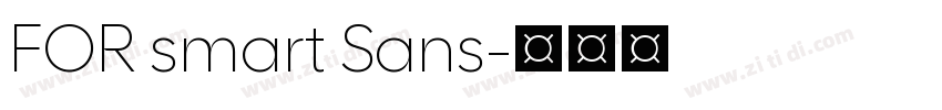 FOR smart Sans字体转换